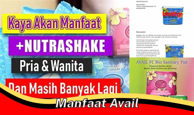 Temukan Manfaat Avail yang Jarang Diketahui, Wajib Kamu Tau!