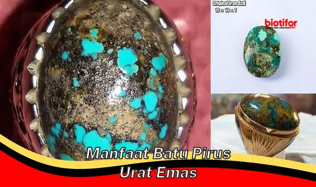 manfaat batu pirus urat emas