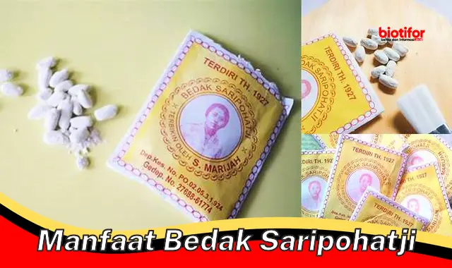 manfaat bedak saripohatji