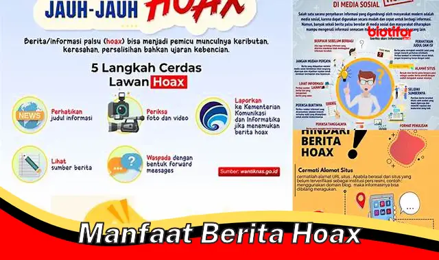 manfaat berita hoax