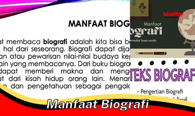 manfaat biografi