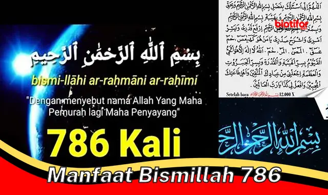 manfaat bismillah 786