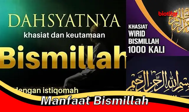 manfaat bismillah