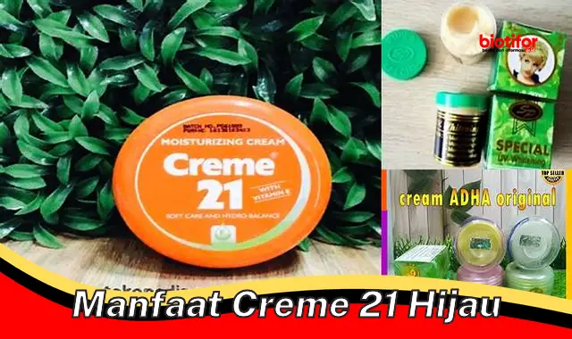 manfaat creme 21 hijau