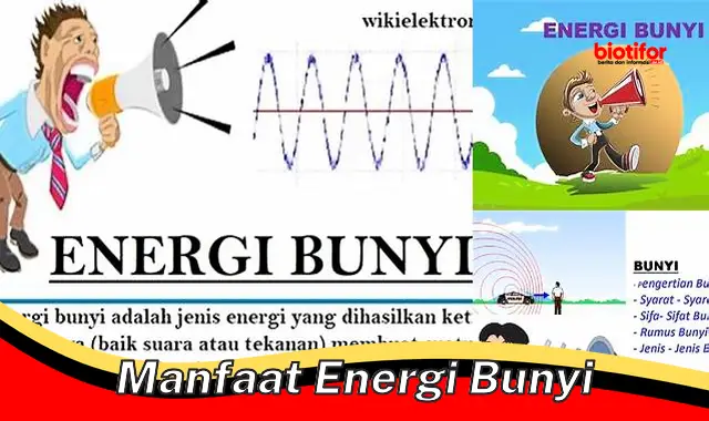 manfaat energi bunyi