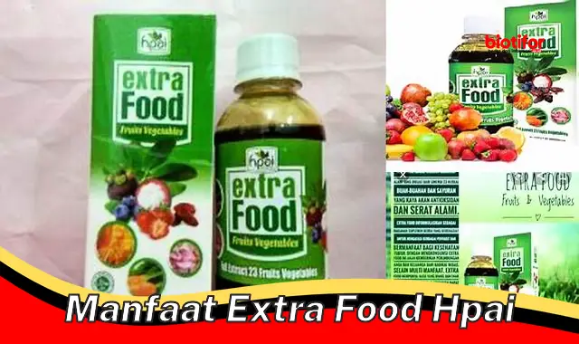 manfaat extra food hpai