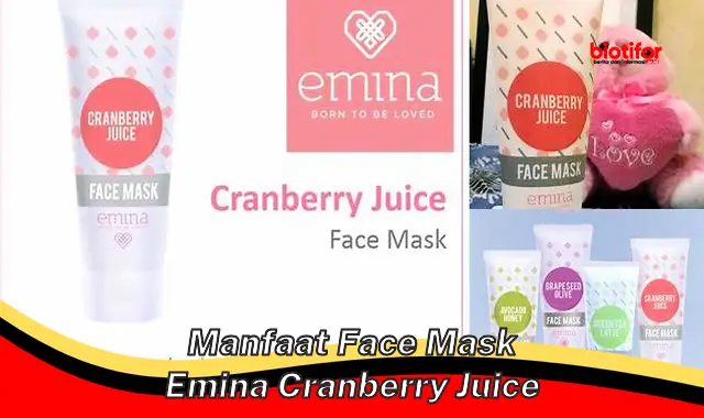 Temukan Manfaat Face Mask Emina Cranberry Juice yang Jarang Diketahui