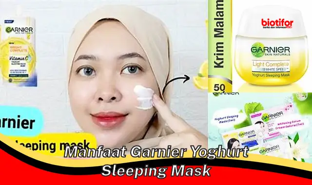 manfaat garnier yoghurt sleeping mask