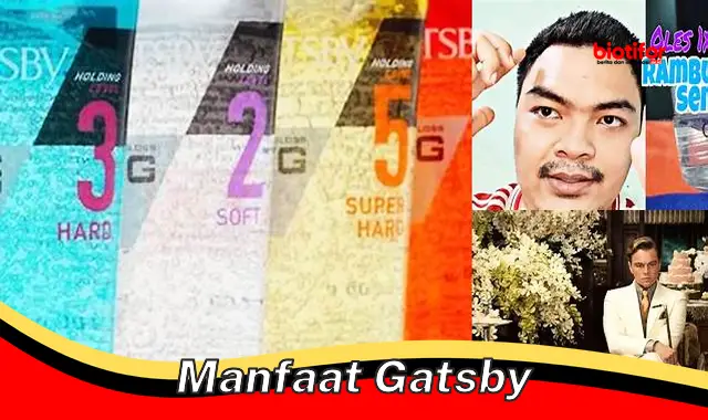 Temukan Manfaat Gatsby Jarang Diketahui yang Perlu Anda Ketahui