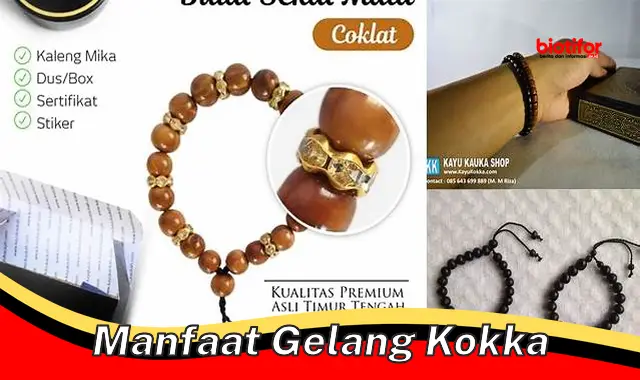 Temukan Manfaat Gelang Kokka yang Jarang Diketahui