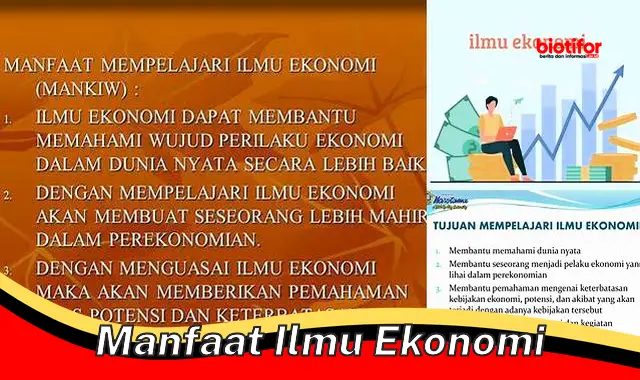 manfaat ilmu ekonomi