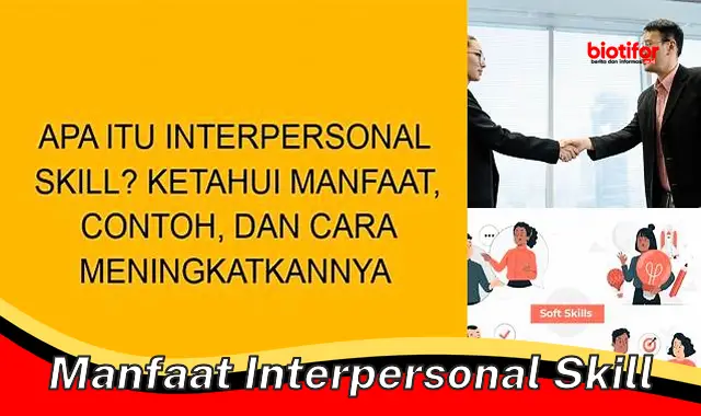 manfaat interpersonal skill