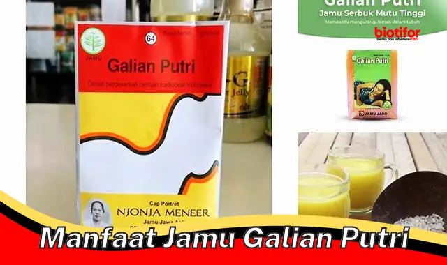 manfaat jamu galian putri