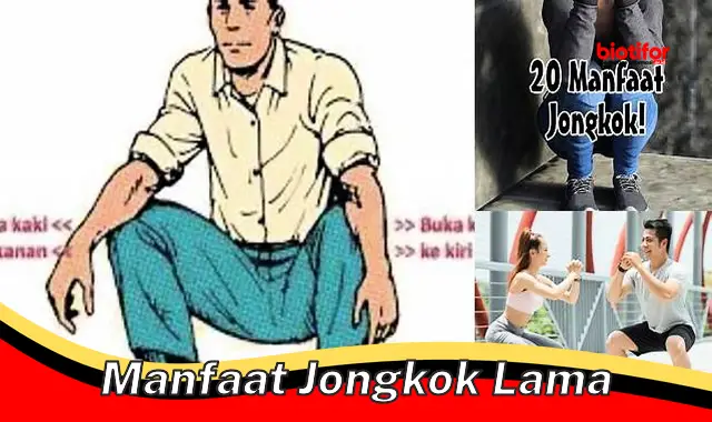 manfaat jongkok lama