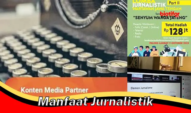 manfaat jurnalistik