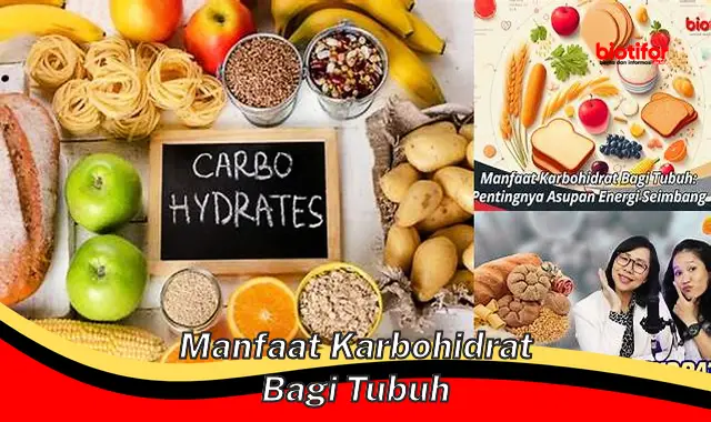 manfaat karbohidrat bagi tubuh