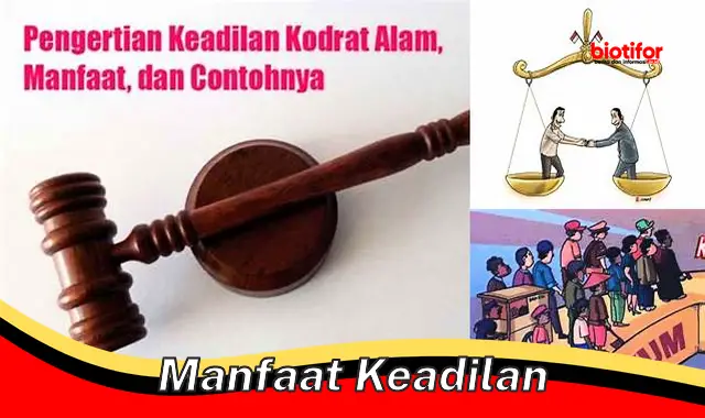 manfaat keadilan