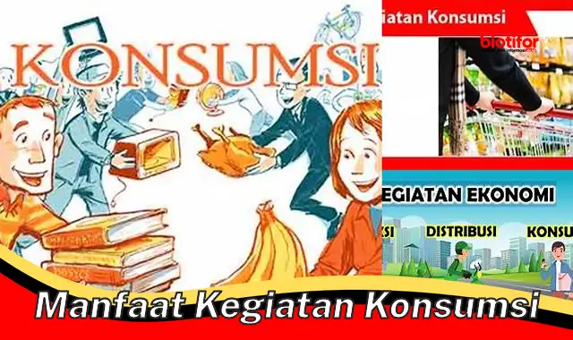 manfaat kegiatan konsumsi