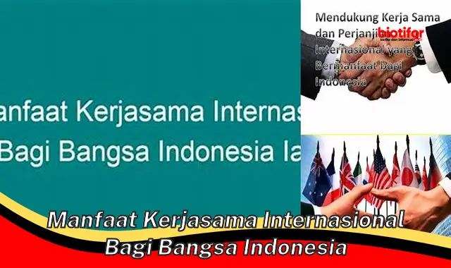 manfaat kerjasama internasional bagi bangsa indonesia