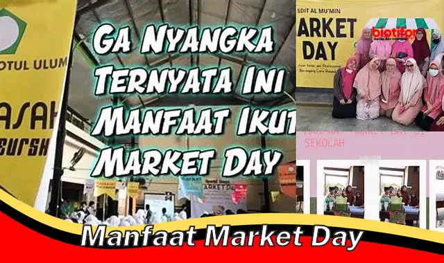 Temukan Manfaat Market Day yang Jarang Diketahui