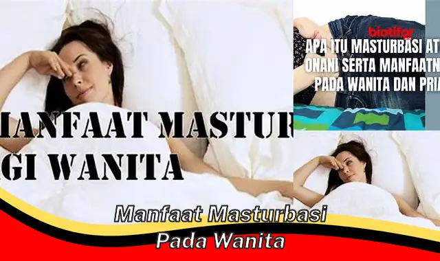 manfaat masturbasi pada wanita