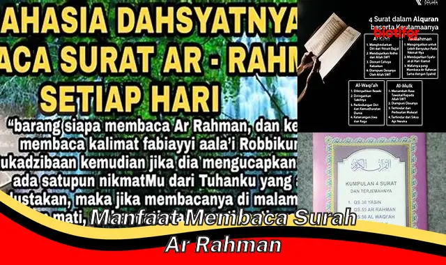 Temukan Faedah Rahasia Surah Ar Rahman yang Jarang Diketahui