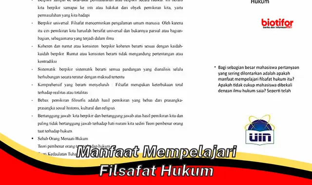 Temukan Manfaat Praktis Mempelajari Filsafat Hukum yang Jarang Diketahui!