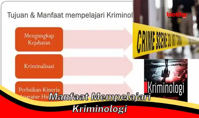 manfaat mempelajari kriminologi