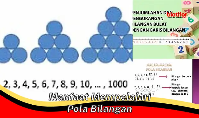 manfaat mempelajari pola bilangan