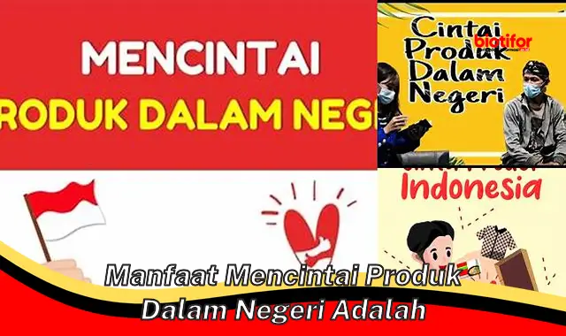 manfaat mencintai produk dalam negeri adalah