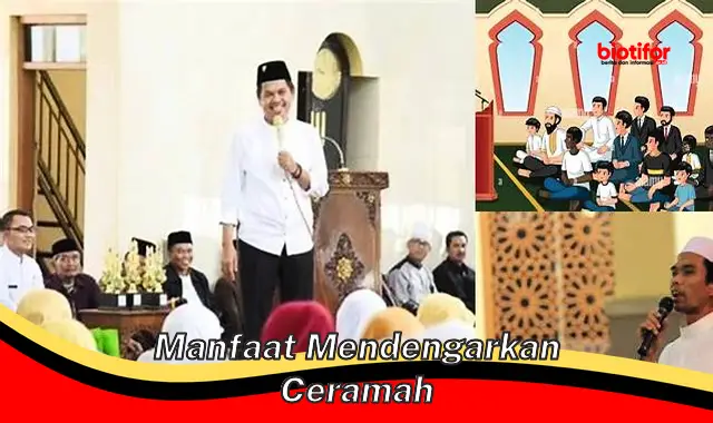 Temukan Manfaat Menakjubkan dari Mendengarkan Ceramah yang Jarang Diketahui