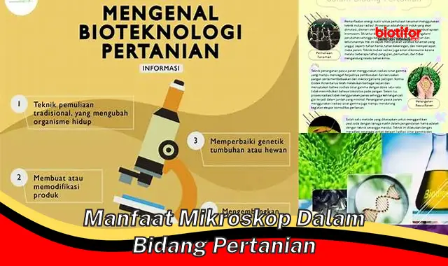 manfaat mikroskop dalam bidang pertanian