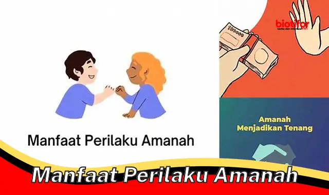 manfaat perilaku amanah