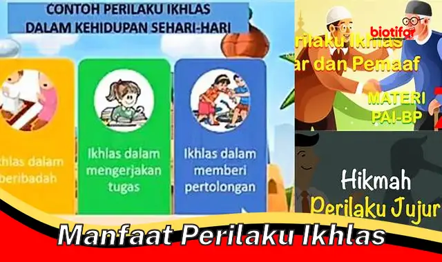 manfaat perilaku ikhlas