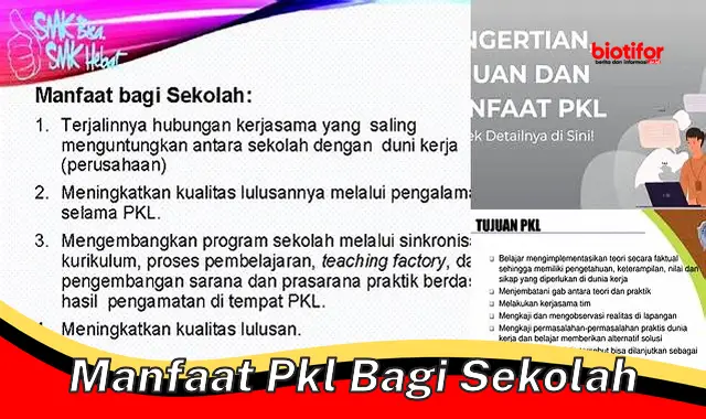 manfaat pkl bagi sekolah