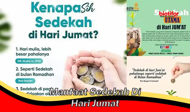 manfaat sedekah di hari jumat