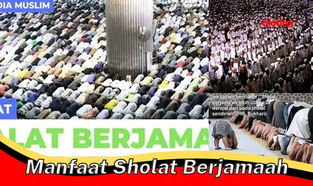 manfaat sholat berjamaah