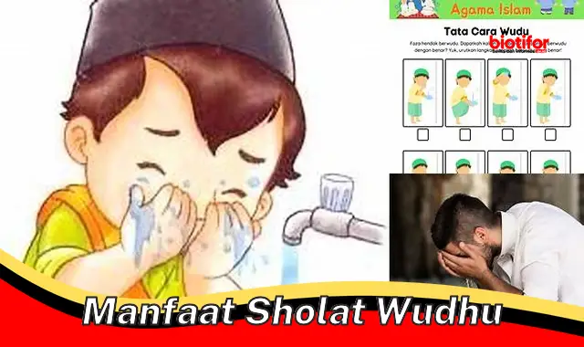 manfaat sholat wudhu