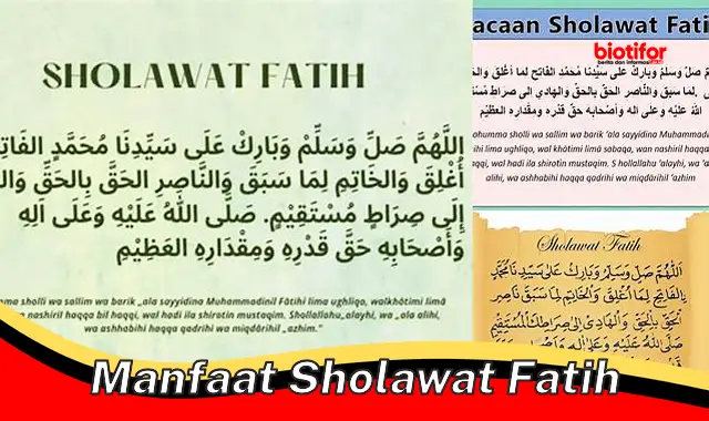 manfaat sholawat fatih