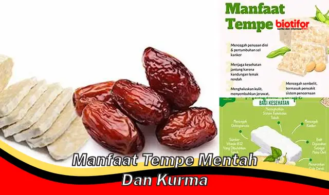 Temukan Manfaat Tempe Mentah dan Kurma yang Belum Banyak Diketahui