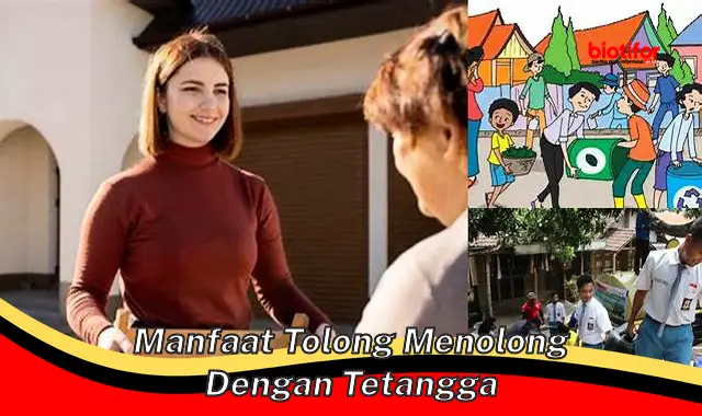 manfaat tolong menolong dengan tetangga