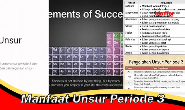 manfaat unsur periode 3