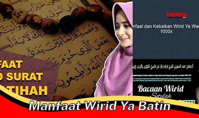 manfaat wirid ya batin