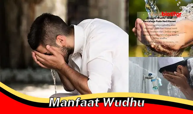 manfaat wudhu