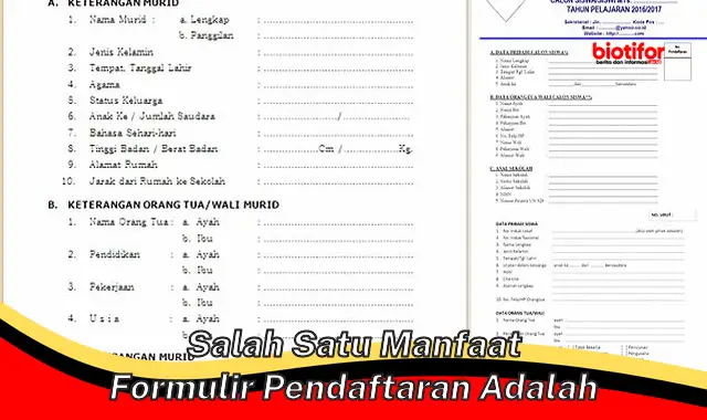 Temukan Salah Satu Manfaat Formulir Pendaftaran yang Jarang Diketahui