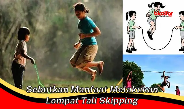 sebutkan manfaat melakukan lompat tali skipping