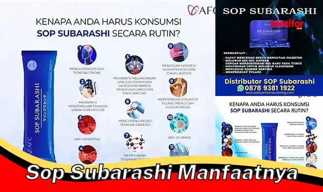 sop subarashi manfaatnya