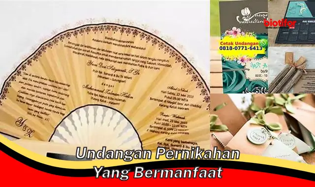 undangan pernikahan yang bermanfaat