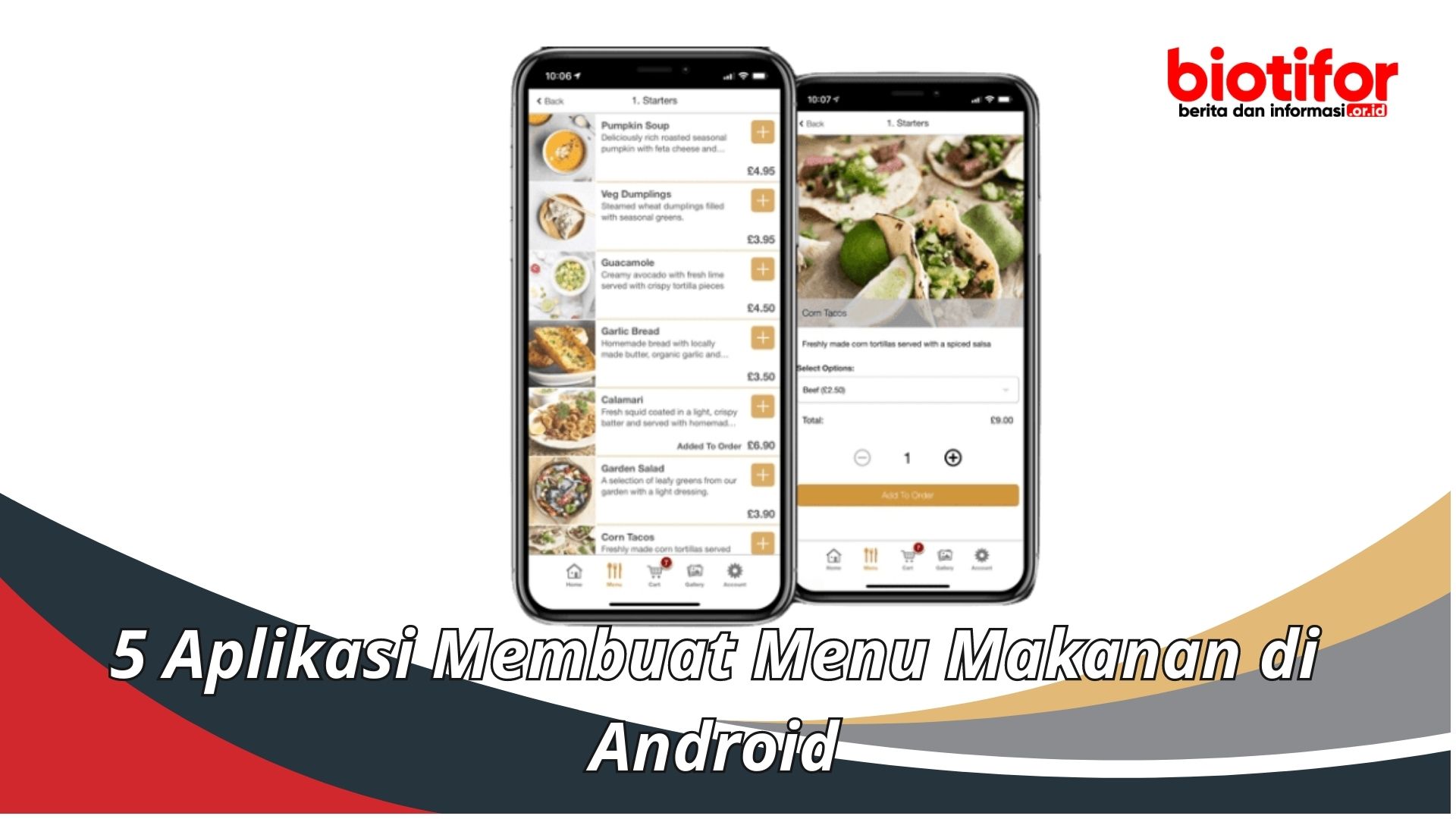 5 Aplikasi Membuat Menu Makanan di Android