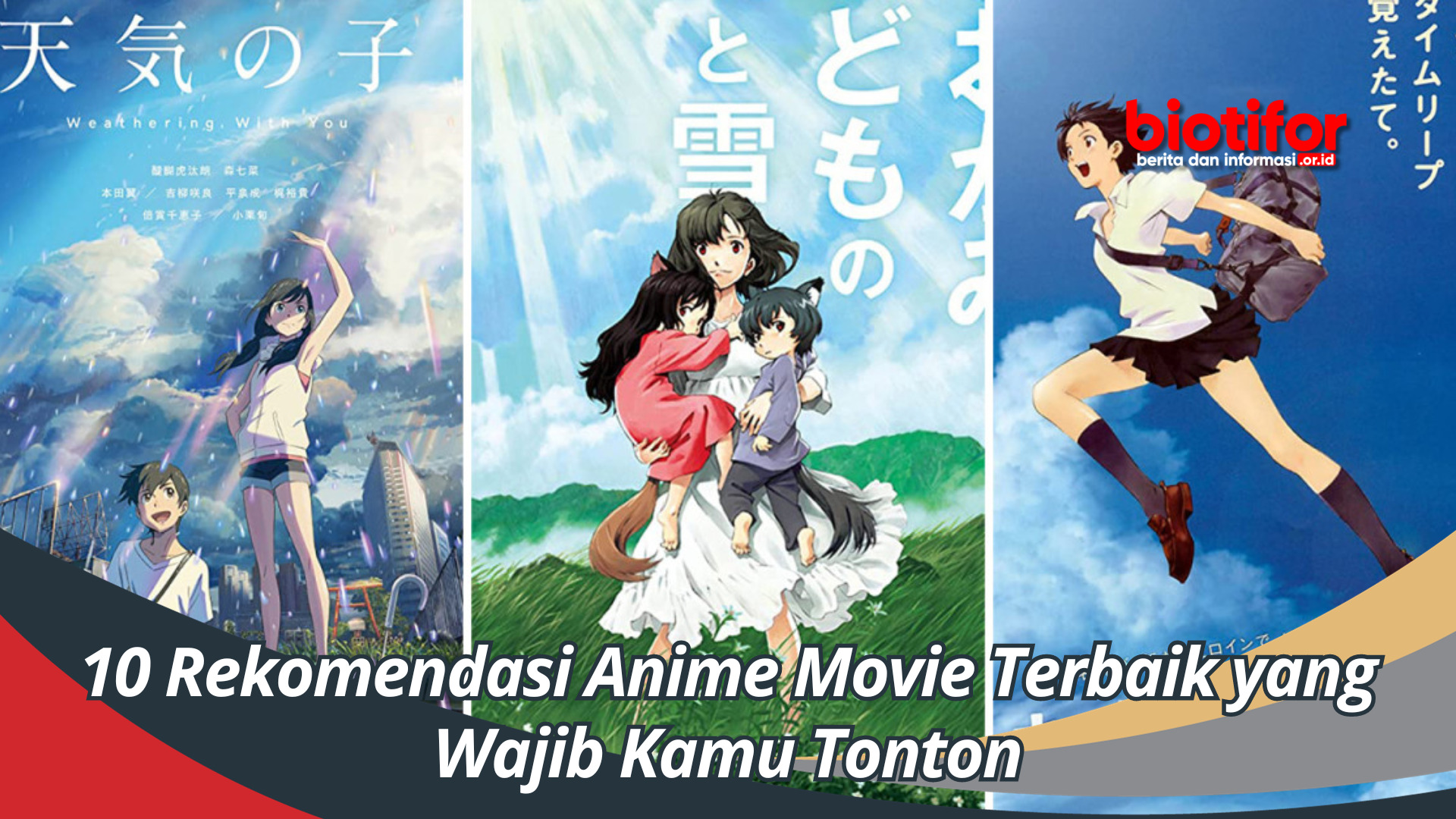 10 Rekomendasi Anime Movie Terbaik Yang Wajib Kamu Tonton - Biotifor